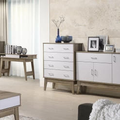 Tallboy Chest Of Drawer Oak -Furniture Shop tbb 4