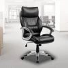 PU Leather Office Chair Executive Padded Black -Furniture Shop v63 774975 1
