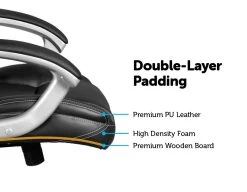 PU Leather Office Chair Executive Padded Black -Furniture Shop v63 774975 5