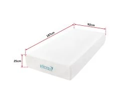 Palermo Single 25cm Gel Memory Foam Mattress – Dual-Layered – CertiPUR-US Certified -Furniture Shop v63 821921 06 3