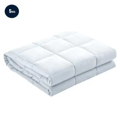 Laura Hill Weighted Blanket Heavy Kids Quilt Doona 5Kg – White