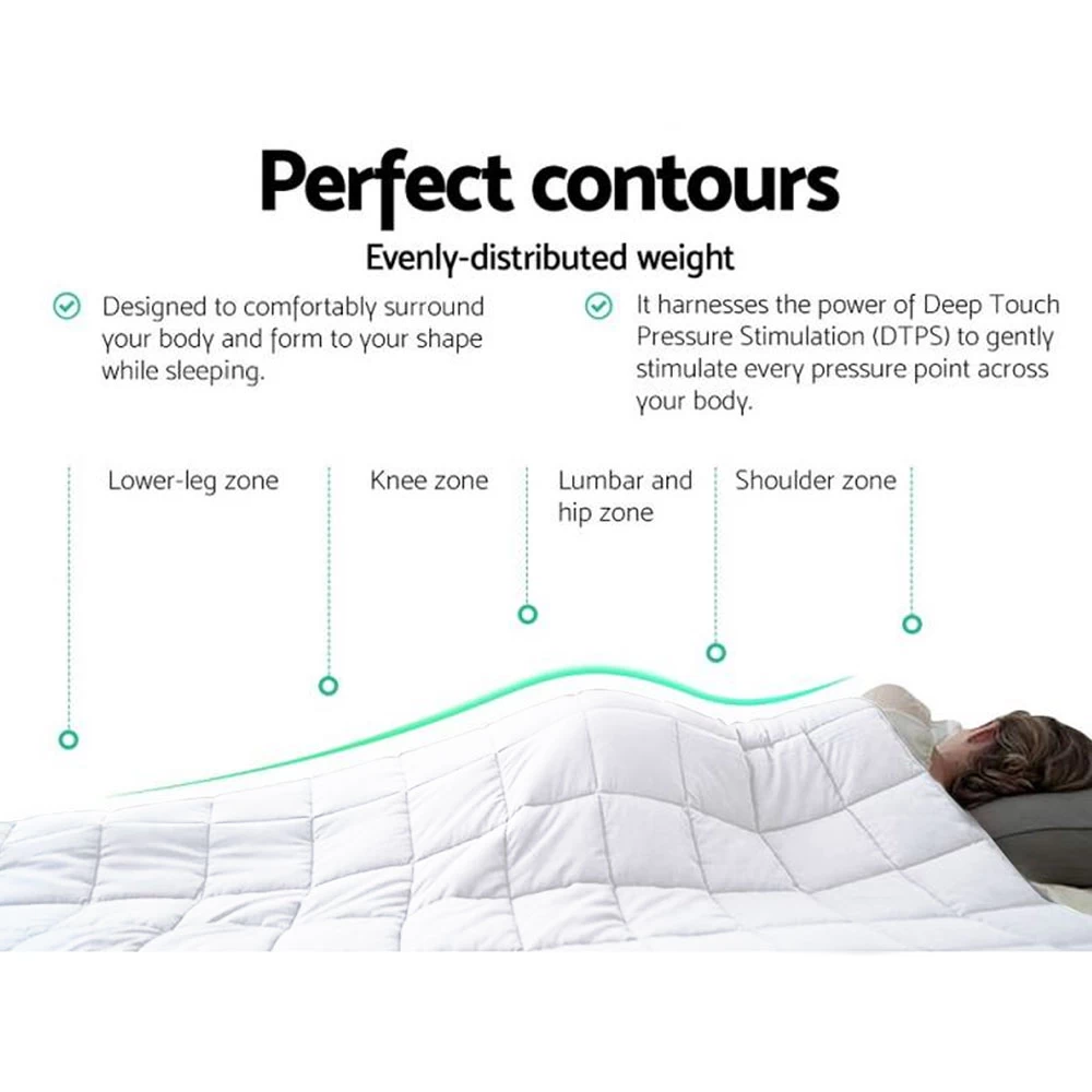 Laura Hill Weighted Blanket Heavy Kids Quilt Doona 7Kg – White 5 Laura Hill Weighted Blanket Heavy Kids Quilt Doona 7Kg – White - Image 3