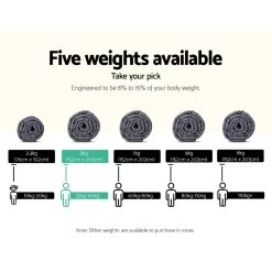 Weighted Blanket Adult 5KG Heavy Gravity Blankets Microfibre Cover Calming Relax Anxiety Relief Grey -Furniture Shop wblanket ct 5kg 02